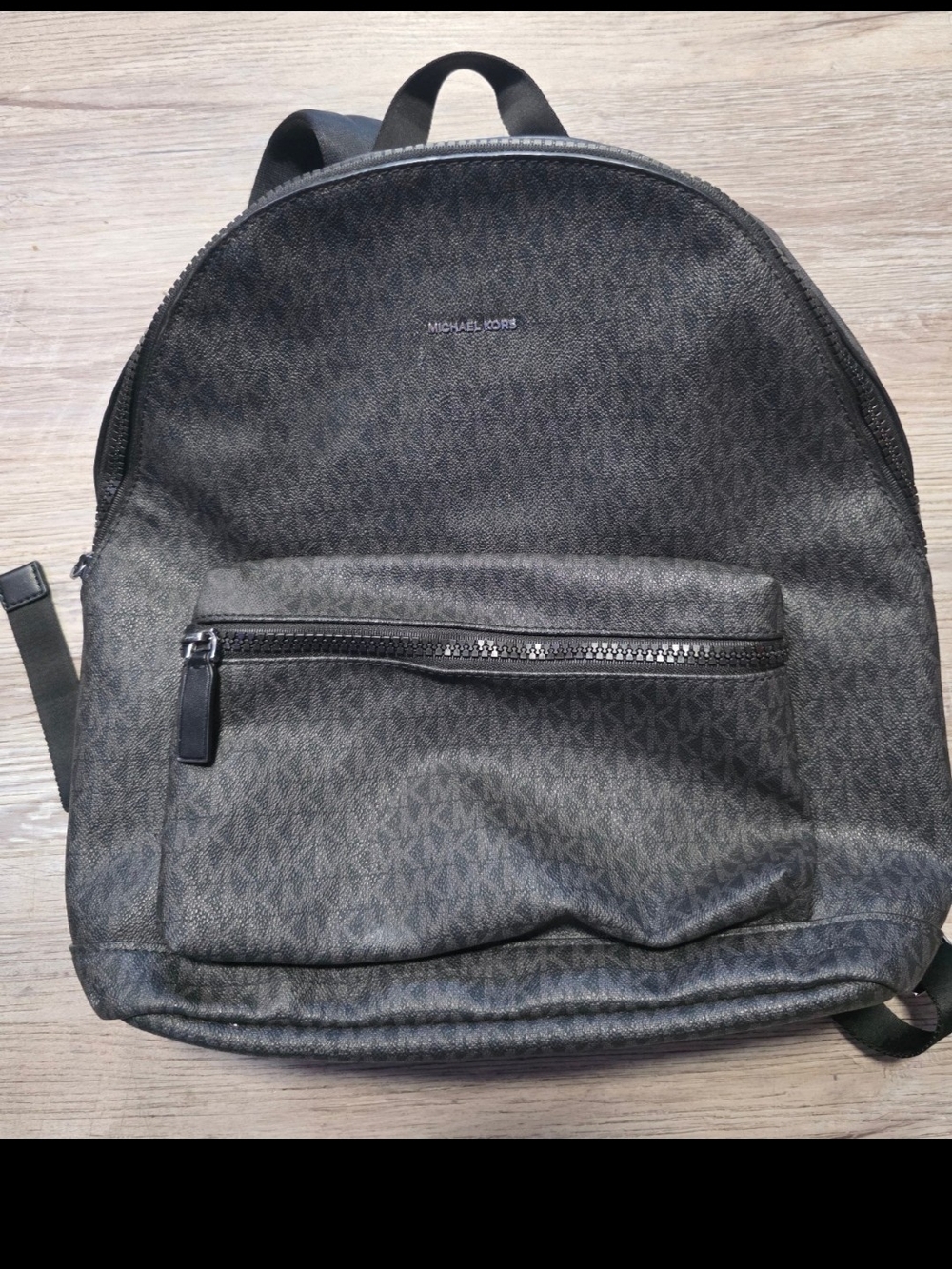 Michael Kors Logo Backpack Black